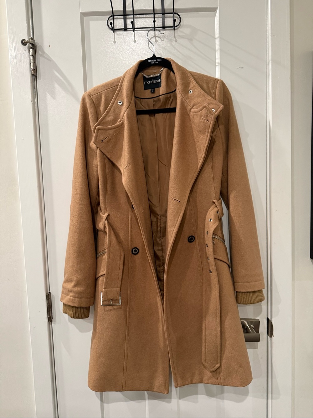 Express Camel Trench Coat with Belt